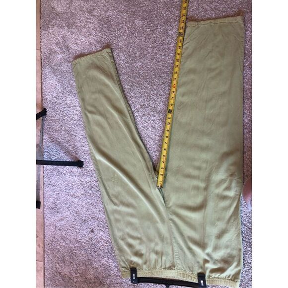 Froxx Women’s Green Striped Pattern 2 Piece Suit Blazer and Pants Size L - Picture 10 of 12